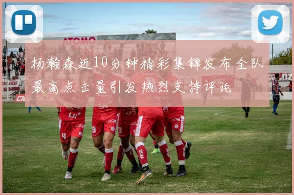 杨瀚森近10分钟精彩集锦发布全队最高点击量引发热烈支持评论